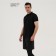 T -shirt Polo Male Sports, size S (46), Black color