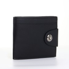 Male purse on a magnet, black color
