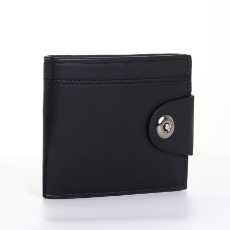 Male purse on a magnet, black color