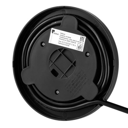 KT-6156 kettle, electric, glass, 1.5 l, 2200 watts, black-4