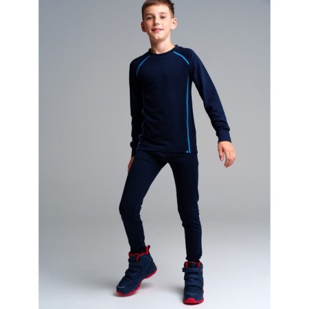 Thermal complex for a boy: trousers, sweatshirt, height 128 cm