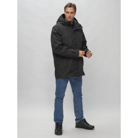 Male jacket-park, size 48, black color-12