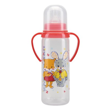 A bottle for feeding with handles, 250 ml, from 6 months., Mix color-4