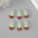 Suspension for creativity Plastic "Little Mermaid with Blue Hair" 3.4x2.1x0.6 cm