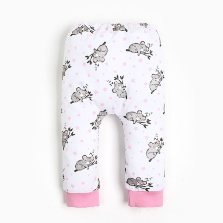 Pants children, white/koala color, height 74 cm-3