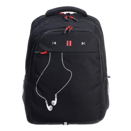 Youth backpack 42 x 31 x 22 cm, Grizzly, ergonomic back, laptop department, black-2