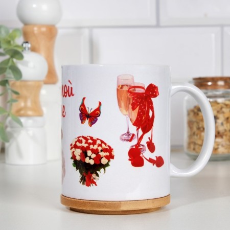 Sublimation mug "beloved wife" glasses, with application-5
