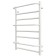 Electric towel Grois Gamma, 500x800 mm, 8 crossbars, lower right, white