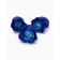 A set of soap roses in a box is 8 pieces, turquoise-white with a bunny