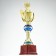 Cup 101, award figure, gold, plastic stand, 34 x 12 x 8.5 cm.