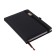 The diary is low, PVC, A5, 140 sheets in a cage, on an elastic band, with a handle, in a gift box, mix
