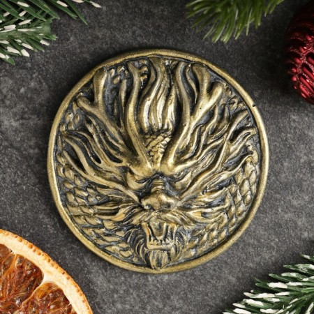 Figure with the suspension "Medallion Dragon" Old Gold, D-10cm