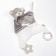 Toy - comforter "Gray bear", rattle, eruption, crumb I