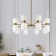 Suspended lamp Freya Fr5203PL-16BS Savia, 860x860x510 mm, E27, 16x60W, brass color