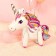 Foil ball 24 "Unicorn-toy", the color is white, under the air