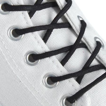 Shoes for shoes are round, d = 3mm, 90cm, black color