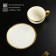 Tea steam porcelain Magistro Poursephona, 2 objects: a cup 240 ml, a saucer d = 16 cm, beige color