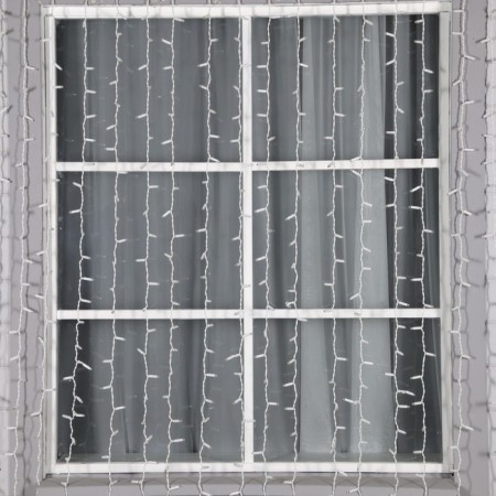 Garland "Curtain" 2 × 3 m, IP65, UMS, white thread, 760 LED, white glow, white flicker, 220 V-1