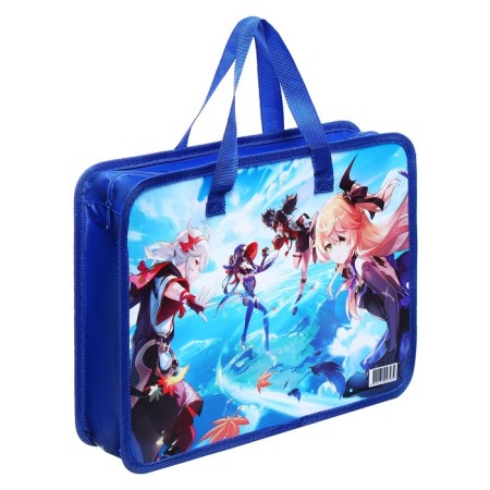 Folder with handles plastic A4 Calligrata "Anime", 32.2x25.6x7 cm,-1