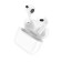 Hoco EW20 headphones, TWS, wireless, inserts, BT 5.3, 30/300 mAh, white