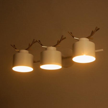 Sconces "Sokhat" 3he27 40w white with gold 60x15x22cm-2