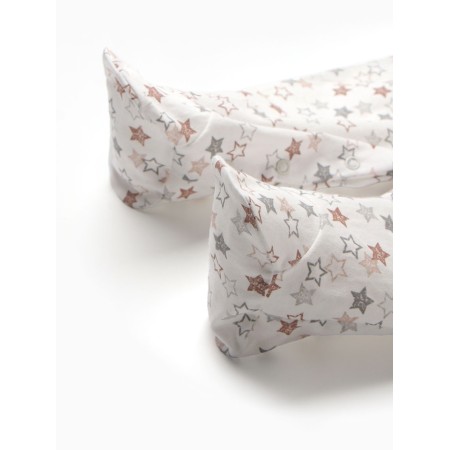 Details for children with closed legs "stars", beige color, height 74 cm-3