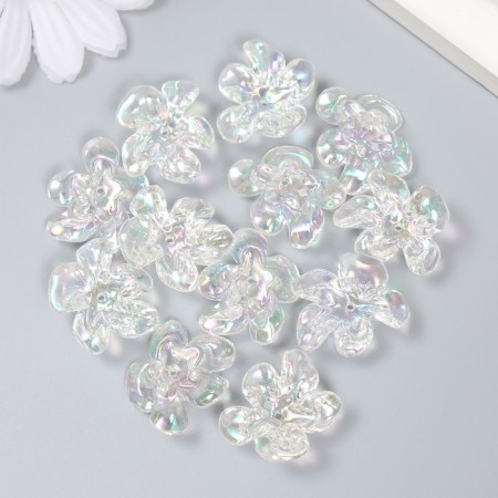 Busina Plastic for creativity "Flower. Stone ice" Transparent 0.6x2.1x2.5 cm-2