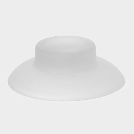 Glass soap dish, 10.7 × 10.7 × 3.7 cm, matte-4