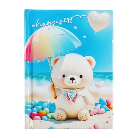 Gift notebook, 45 sheets, line, on the castle of the bear (16.3x12.7cm)-1