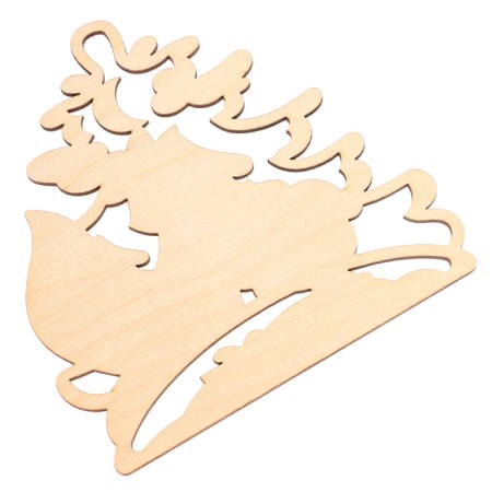 New Year's set for creativity. Wood painting "New Year! Christmas tree "-8
