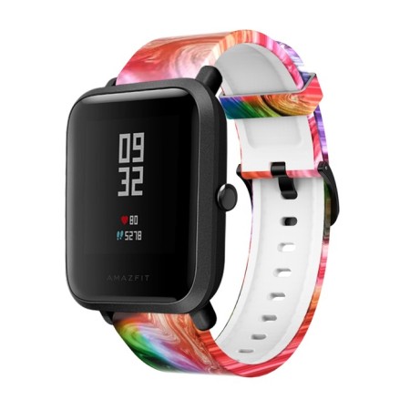 Smart-watch strap "Rainbow", 20 mm, silicone-2