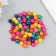 Beads for creativity tree "Multi -colored" set of 80 pcs 1.1x1.2 cm