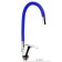 Kitchen mixer Zein Z2112, single -leaf, flexible surge, cartridge 40 mm, blue/chrome