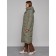 Coat insulated winter female, size 42, green color