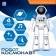 Robot radio -controlled "Cosmonaut", interactive, Russian chip, gestures, with a battery