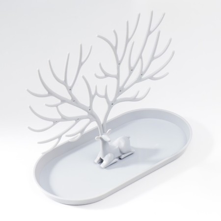Twizer stand plastic "Deer with branched horns" gray 21.5x12.5x24.5 cm-5