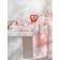 Terry towel Cat Love, size 50x90 cm, pink color