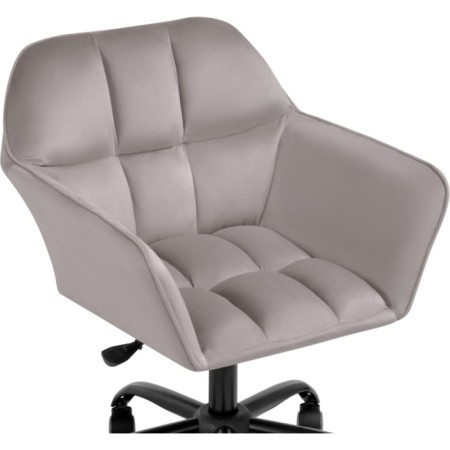 Computer chair Anco Plastic/velor, black/gray 63x60x77 cm-4