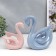 Souvenir Ceramics "Swans Blue and Pink" matte set 2 pcs 14x6x15 15x20x20 cm