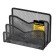 Porter Sorter, 3 departments, Brauberg Germanium, metal, black