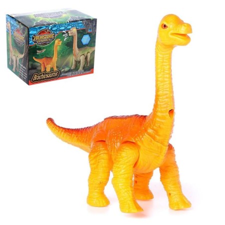 Dinosaur "Brachiosaurus Gravoyadnaya", works from batteries, with a projector, color mix