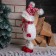 Interior doll "Snowman in a red cap" 43 cm