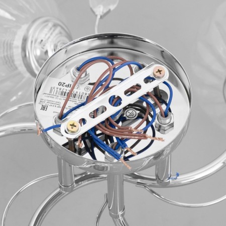 Closure ceiling deb 5x40W E27 chrome 52x52x22 cm-8