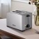 Toster KitFort KT-6204, 850 W, 5 fry modes, 2 toasts, metallic