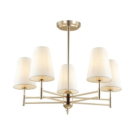 Doris chandelier, 5x40W E14, color gold