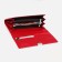 Women's wallet on magnets, red color