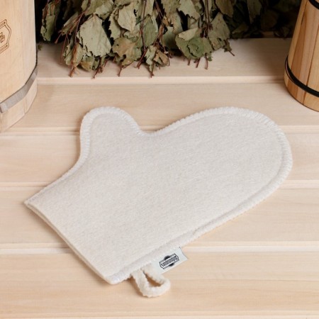 Set for the bath "Queen" hat, rug, mitten-11