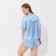 Female pajamas (shirt, shorts) minku: Light Touch, Blue color, size 48