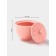 Sugar tower "Coral", 600 ml, d = 10.1 cm, porcelain, pink