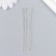 Needles metal for beads in a glass flask thin set 10 pcs Ø 0.45x80 mm 1.2x1.2x10 cm